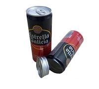 Estrella Galicia de dissimulation originale - Estrella Galicia avec compartiment de cachette secret - Estrella Galicia authentique Safe STASH - Cerise de camouflage Estrella Galicia