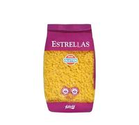 Estrellas Pâtes Sans Gluten en Forme d'Étoile, Farine de Maïs et Riz, 500g, Pour Soupe, Format Fideos pack 4 unites