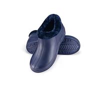 ESTRO Bottes de Jardin Femme - Sabot de Jardin Homme Sabot Fourré Homme Sabots Fourrés Botte Jardinage Femme A16 (38, Bleu Foncé)