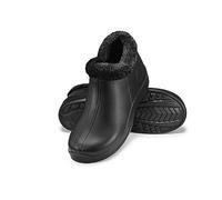 ESTRO Bottes de Jardin Femme - Sabot de Jardin Homme Sabot Fourré Homme Sabots Fourrés Botte Jardinage Femme A16 (41, Noir 2)