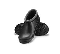 ESTRO Bottes de Pluie Homme - Sabot de Jardin Homme Bottes de Jardin Sabot Fourré Botte Pluie K042 (43 EU, Noir)