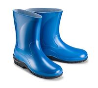 ESTRO Bottes en Caoutchouc Femme - Botte de Pluie Femme Bottine Pluie Chaussures Pluie Bottes Femmes K007 (38 EU, Bleu)