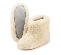 ESTRO Chaussons Femme Hiver Chaud - Chausson Laine Homme Pantoufles Homme Chaudes Pantoufle Femme Hiver OLE (39, Ivoire)