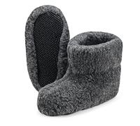 ESTRO Chaussons Femme Hiver Chaud - Chausson Laine Homme Pantoufles Homme Chaudes Pantoufle Femme Hiver OLE (36, Anthracite)