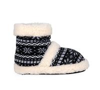 ESTRO Chaussons Femme Hiver Chaud - Chaussons Laine Homme Pantoufles Homme Hiver Chaud Laine Pantoufles Femme B03 (40/41, Noir)