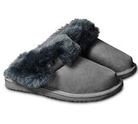 ESTRO Chaussons Femme Hiver Chaud - Pantoufles Homme Chaud Hiver Chausson Peau de Mouton Femme Chausson Homme Laine Pantoufles Intimo (36, Acier 1)