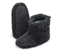ESTRO Chaussons Femme Hiver Chaud - Pantoufles Homme Hiver Chaud Chaussons Laine Pantoufles Homme Laine B06 (37, Noir)