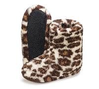 ESTRO Chaussons Femme Hiver Chaud - Pantoufles Homme Hiver Chaud Chaussons Laine Pantoufles Homme Laine B06 (40, Panthère)