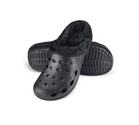 ESTRO Chaussons Femme Hiver Chaud - Sabot Fourré Homme Sabot Jardin Fourre Chaussons Homme Hiver Chaud A01 (38, Noir)