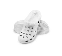 ESTRO Chaussons Femme Hiver Chaud - Sabot Fourré Homme Sabot Jardin Fourre Chaussons Homme Hiver Chaud A01 (36, Blanc)