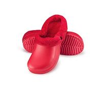 ESTRO Sabot Fourré Homme Hiver - Sabot de Jardin Homme Chaussure Jardin Femme Fourre Sabots de Jardin Femme A12 (39, Rouge)