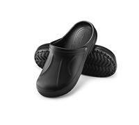 ESTRO Sabot Jardin Homme Clogs - Sabot de Jardin Chaussures Jardin Homme Mules Sabots de Jardinage Sabot Plastique Homme F06 (44, Noir)