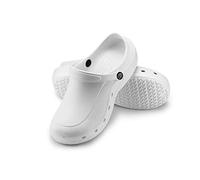ESTRO Sabots Homme Clogs Femme - Unisexe Sabot Jardin Femme Sabot Plastique Homme Sabots de Jardin Léger Gomme F92 (44, Blanc)