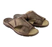 ESTRO Sandales Homme Cuir Mules - Sandales Homme Été Cuir Mules Hommes avec Semelle Antidérapante s1 (45 EU, Beige)