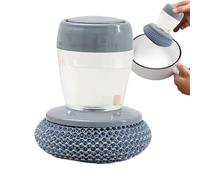 Estropajo para Sartenes Con Dispensador Incorporado, Mango Ergonómico para Lavar En Apartamentos, Residencias, Cocinas Y Baños | Cepillo Dispensador De Jabón,