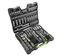 ESTUCHE DE HERRAMIENTAS DE 179 PIEZAS CON VASOS HEXAGONALES