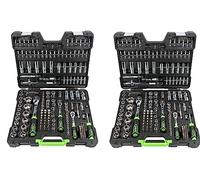 ESTUCHE DE HERRAMIENTAS DE 179 PIEZAS CON VASOS HEXAGONALES CROMADO