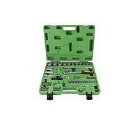 ESTUCHE DE HERRAMIENTAS DE 61 PIEZAS VASOS SPLINE DE 1/2" Y 1/4"