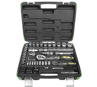 ESTUCHE DE HERRAMIENTAS DE 74 PIEZAS CON VASOS DE 12 CANTOS