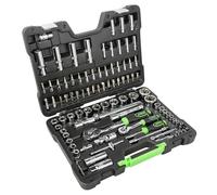 ESTUCHE DE HERRAMIENTAS DE 94 PIEZAS CON VASOS HEXAGONALES CROMADO