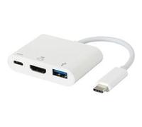 eSTUFF AV Multiport Adapter - Adaptateur vidéo externe - USB-C - HDMI - blanc