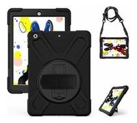 eSTUFF - Coque de protection pour tablette - polycarbonate, silicone - noir - 10.2" - pour Apple 10.2-inch iPad (9ème génération) G