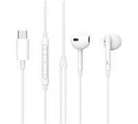 eSTUFF - Écouteurs avec micro - embout auriculaire - filaire - USB-C - pour Huawei Mate 40; Samsung Galaxy A12, A42 5G, A52, A52 5G, A72, S20, S21, S21 5G, S21+ 5G