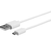 eSTUFF ES603007 câble USB USB 2.0 1 m USB A Micro-USB B Blanc