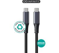 eSTUFF ES604275 câble USB USB4 Gen 2x2 2 m USB C Noir