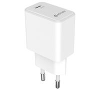 eSTUFF Chargeur USB-C EU PD 20W. 1 x USB-C, blanc, ES635025, MHJE3ZM/A, MBXUSB-AC0005, (USB-C, Blanc)