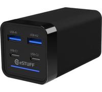 eSTUFF ES635200 chargeur d'appareils mobiles Ordinateur portable Noir Secteur Charge rapide Intérieure