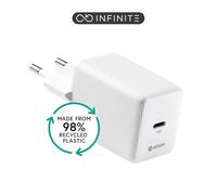 eSTUFF ES637046-BULK Uncategorized (INFINITE [GRS] USB-C Charger - EU PD 45W GaN. 1 x USB-C. - Blanc. 98% recycled plastic [rPC] - Warranty: 60M)