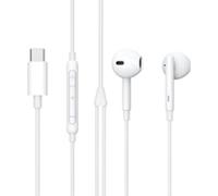 eSTUFF - Écouteurs avec micro - embout auriculaire - filaire - USB-C - pour Huawei Mate 40; Samsung Galaxy A12, A42 5G, A52, A52 5G, A72, S20, S21, S21 5G, S21+ 5G G