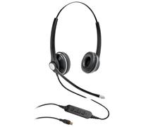 eSTUFF GLB240450 écouteur/casque Avec fil Arceau Bureau/Centre d'appels USB Type-C Bluetooth Noir