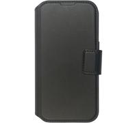 eSTUFF Infinite Milan Étui portefeuille pour iPhone 16 Noir Matériau : W128892403 (housse portefeuille noire). Matériau : 50 % PC recyclé + 37 % polyuréthane recyclé