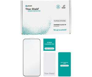 eSTUFF INFINITE Titan Shield® Pack de 50 protecteurs d'écran intégral pour iPhone 16 Pro Max