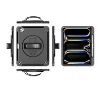 eSTUFF Ohio Defender Étui avec dragonne pour iPad Pro 13 2025/2024 (étui Defender avec dragonne et bandoulière, noir)