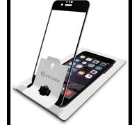 eSTUFF Titan Shield - Protection d'écran Aluminosilicate 9H, iPhone 8/7/6S, 0.33mm, Transparent, Filtre de Confidentialité, Application Facile