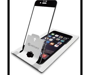 eSTUFF Titan Shield - Protection d'écran Aluminosilicate 9H, iPhone 8/7/6S, 0.33mm, Transparent, Filtre de Confidentialité, Application Facile