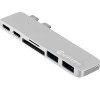 eSTUFF USB-C Slot-in Hub Pro Argent