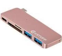 eSTUFF USB-C Slot-in Hub Rose Allure Series - Numérique/Données - Aluminium