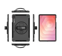 eSTUFF W129249305 Étui de protection avec dragonne pour Galaxy Tab S11 Ultra Ohio Noir