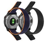 ESTUYOYA - Pack de 2 Bracelets Velcro Compatible avec Garmin Fenix 8 51mm / Fenix 7X Pro/7X/6X Pro/6X/5X//Enduro 3/Instinct 2X Solar/Epix 2 Pro 51mm/D2 Delta PX, 26mm