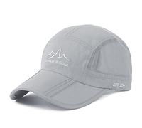 Estwell Casquette de Baseball Homme Femme Casquette Ete Reglable Pliable Golf Hat - A-Gris clair - Taille unique