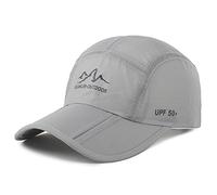 Estwell Casquette de Baseball Homme Femme Casquette Ete Reglable Pliable Golf Hat - B-Gris Clair - Taille unique
