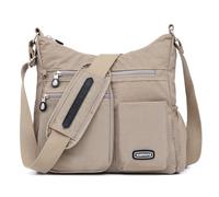 Estwell Sac Bandoulière Femme Grande Capacité Multi Poches Imperméable Nylon Sac à Main Léger Sac D'épaule Multifonctionnel pour Voyage Travail École Shopping