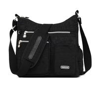 Estwell Sac Bandoulière Femme Grande Capacité Multi Poches Imperméable Nylon Sac à Main Léger Sac D'épaule Multifonctionnel pour Voyage Travail École Shopping