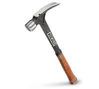 Estwing E19SM Marteau de charpentier avec manche en cuir et tête de frappe fraisée 538,6 g