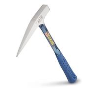 ESTWING Rock Pick - 13 oz Geology Hammer with Milled Face & Shock Reduction Grip - E3-13PM