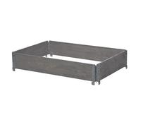ESTWOOD-Potager modulable en bois gris 120x80 cm